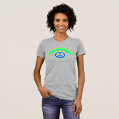 Dames vredesdesign T-shirt (Voorkant volledig)