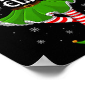 Dames vriendin Elf Kerstmis Familie Meisjes Vrouwe Poster (Hoek)