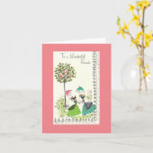   Dames Vriendschap Kaart (Gele Bloem)