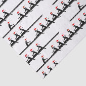 Dames Vrouwen Kerstman Hoed Roeien Roeiers Crew Te Tissuepapier (Detail)
