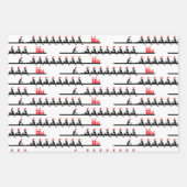 Dames Vrouwen Santa Hat Roeiers Roeiers Crew Team Inpakpapier Vel (Voorkant)