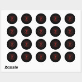 Dames Walhalla Raaf Ravens Odins Runen Noords Ronde Sticker (Vel)
