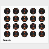 Dames Wat Er Ook Gebeurt Grappig Sarcasme Ronde Sticker (Vel)