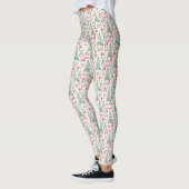 Dames Watercolor Kerstkabouter Leggings (Links)