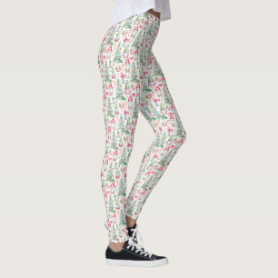 Dames Watercolor Kerstkabouter Leggings
