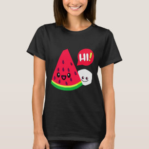 Dames Watermeloen Suiker Hi Grappige Zin Hi Zomer T-shirt