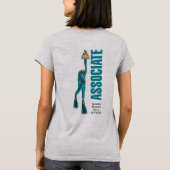 Dames WDHOF® Associate T-shirt - grijs (Achterkant)