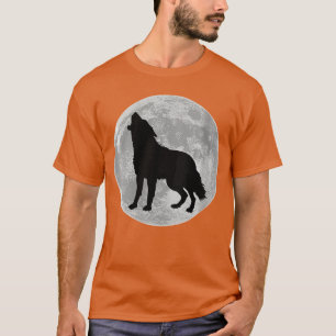 Dames Weerwolf Halloween Volle Maan Verschrikkelij T-shirt
