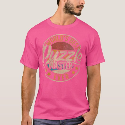 Dames Werelds Beste Puzzelmeester Legpuzzel T-shirt (Voorkant)