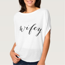 Dames Wifey t shirt voor bruid