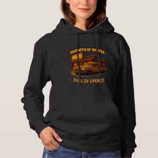 Dames winter sneeuwige dennenboom hoodie – knus Ae