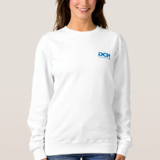 Dames - Wit - Sweater - DCH Blauw Logo