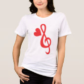 Dames witte grafische T-shirt (Voorkant)