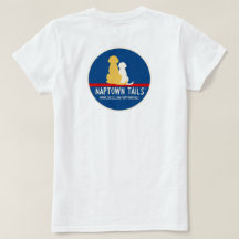 Dames Witte T-Shirt Naptown Tails Honden