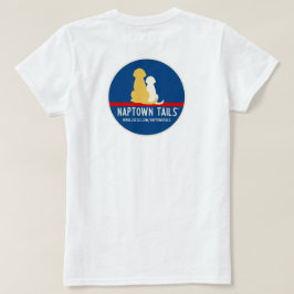 Dames Witte T-Shirt Naptown Tails Honden