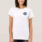 Dames Witte T-Shirt Naptown Tails Honden (Voorkant)
