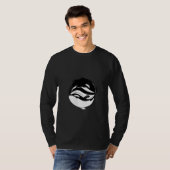Dames Yin Yang Orka Moordwalvis V-hals T-shirt (Voorkant volledig)