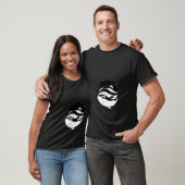 Dames Yin Yang Orka Walvis V H Hals T-shirt (Unisex)