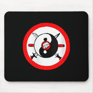 Dames Yin Yang Tai Chi Martial Arts Zwaard En Vis Muismat