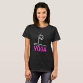 Dames Yoga Figuur 3 T-shirt (Voorkant volledig)