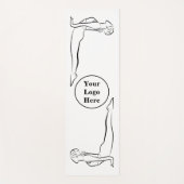 Dames Yoga Mat met het Afbeelding van de Dog Pose (Voorkant)