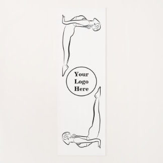 Dames Yoga Mat met het Afbeelding van de Dog Pose 