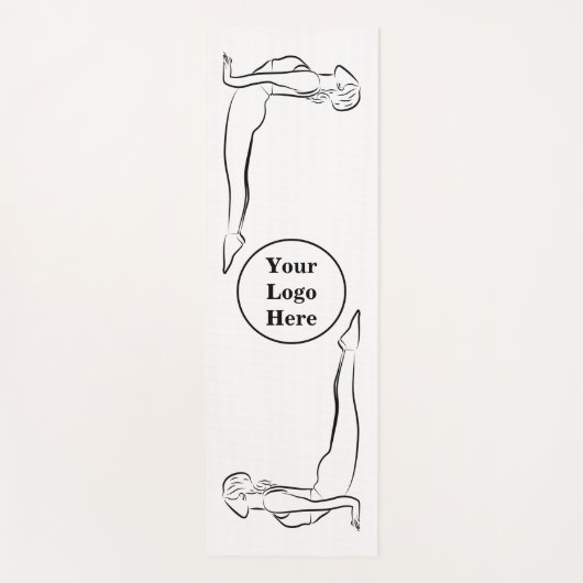 Dames Yoga Mat met het Afbeelding van de Dog Pose (Voorkant)