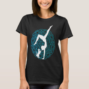 Dames yogapakket met kat Yoga Pilates Qigong S T-shirt