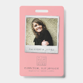 Dames Zakelijke Foto ID Identificatie Plastic Badge