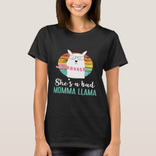 Dames  Ze Is Een Slechte Moeder Llama Mama T-shirt