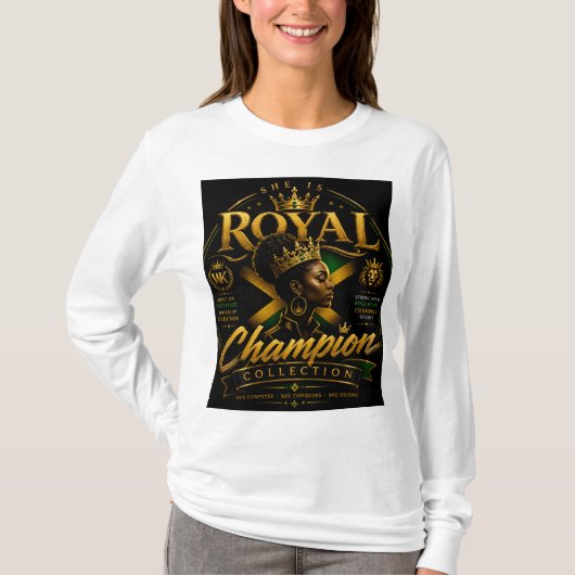 Dames Zij Koninklijke Luxe T-shirts  (Voorkant)