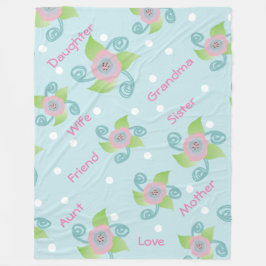 Dames zijn fleece deken