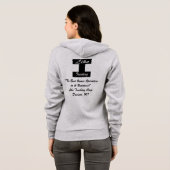 Dames Zip Hoodie Jas (Achterkant volledig)