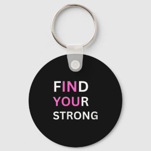 Dames Zoek Je Sterke, In Jou! V-hals Sleutelhanger