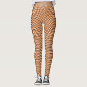 Dames zomer geruite Gingham kleding Leggings (Voorkant)