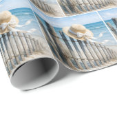 Dames zomer strohoed in zeewind cadeaupapier (Rol Hoek)