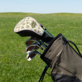 Dames zomerhoeden geel golfheadcover (Insitu)