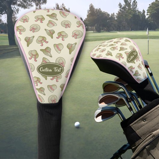 Dames zomerhoeden geel golfheadcover
