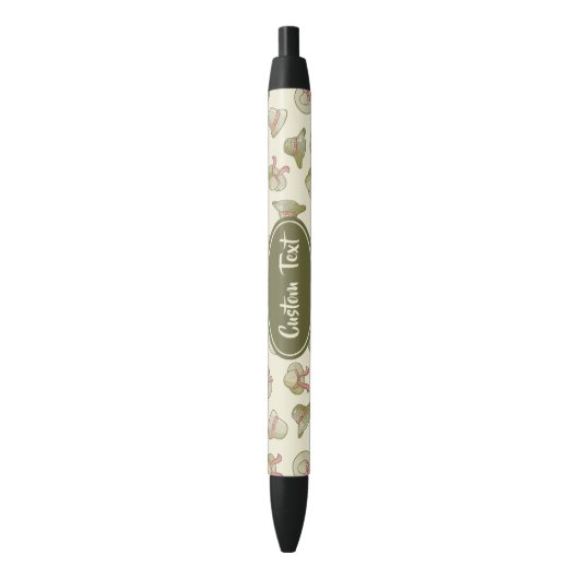 Dames zomerhoeden geel zwarte inkt pen (Voorkant Verticaal)