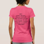 Dames-zomeruniformen 2013 t-shirt (Achterkant)
