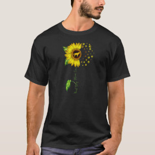 Dames zonnebloem Beste hond Moeder ooit Duitse her T-shirt