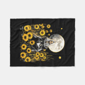 Dames zonnebloem designer  fleece deken (Voorkant (Horizontaal))