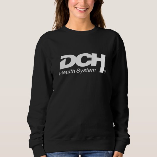 Dames - Zwart - Sweater - Big DCH Wit Logo (Voorkant)