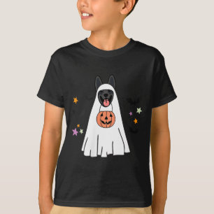 Dames Zwarte Duitse Herder Boo Spook Hond Liefhebb T-shirt