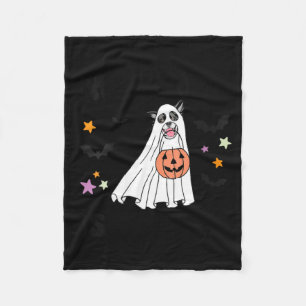 Dames Zwarte En Witte Border Collie Boo Hond Fleece Deken