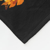 Dames Zwarte Kat Pompoen Halloween Herfst Fleece Deken (Hoek)