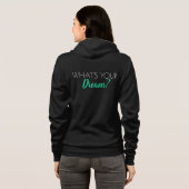 Dames zwarte sweatshirt (Achterkant volledig)