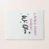 Dames zweten niet dat we Gym Junkie lokken Legpuzzel (Horizontaal)