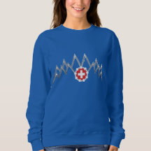 Dames Zwitserse Alpen Raglan Shirt