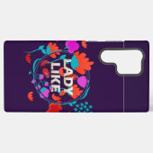 Damesachtige Samsung Case Galaxy Hoesje (Achterkant horizontaal)